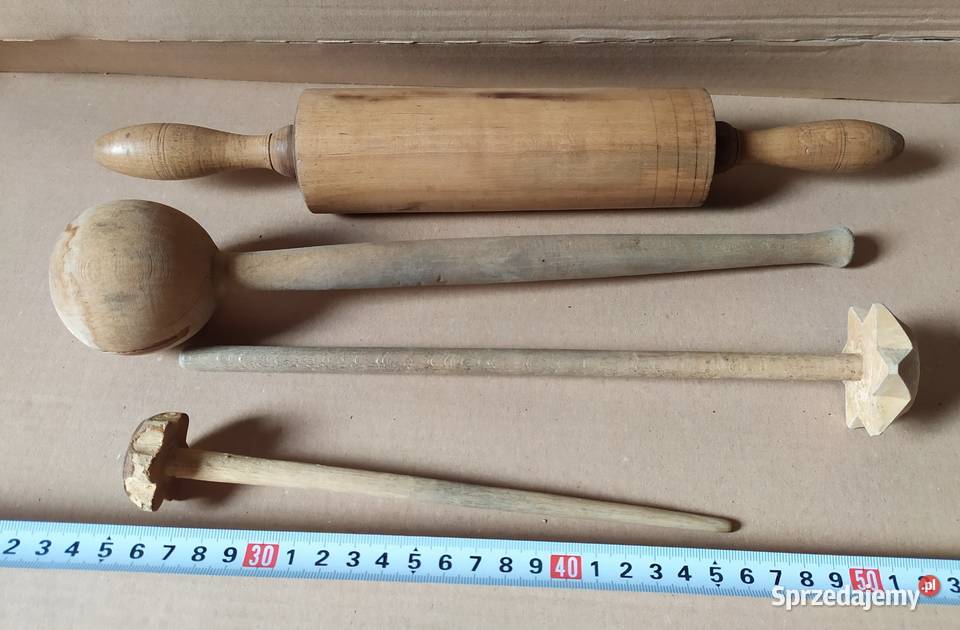 356 DREWNIANE przyrządy kuchenne mix PRL RETRO Łódź