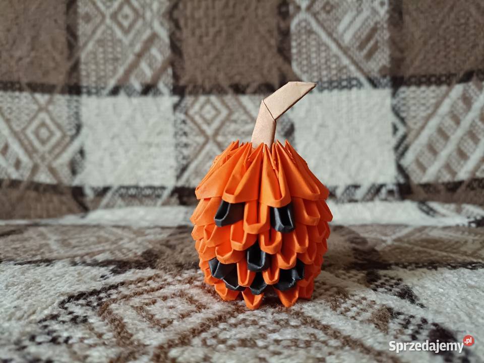 Mini Dynia Halloween Origami Modułowe 3D