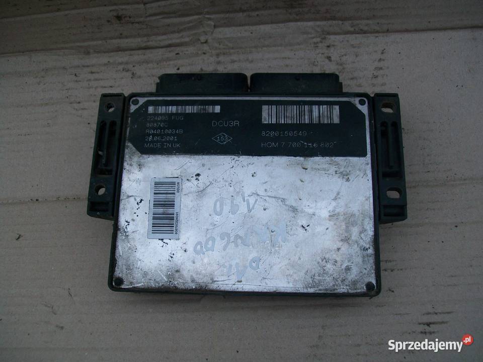 Komputer silnika Renault Kangoo 19 D 7700115802 Układ elektryczny pomorskie Czersk