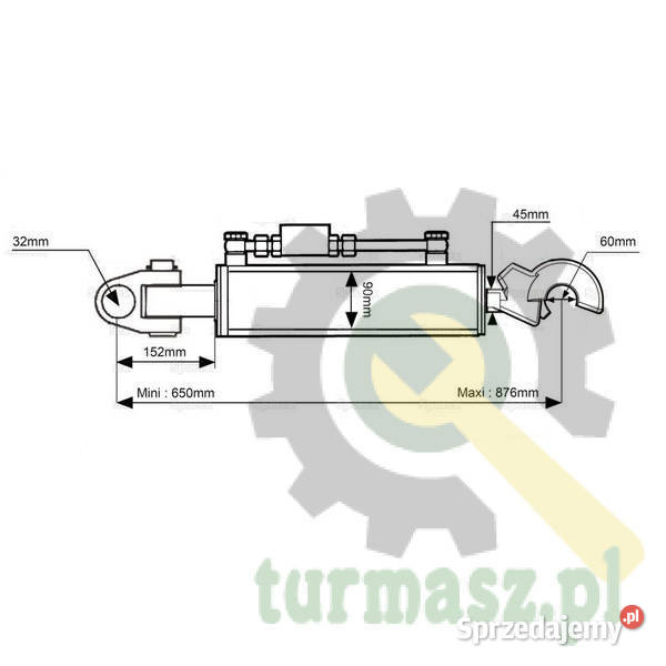 Łącznik centralny hydrauliczny KAT3 wzmocniony Turobin