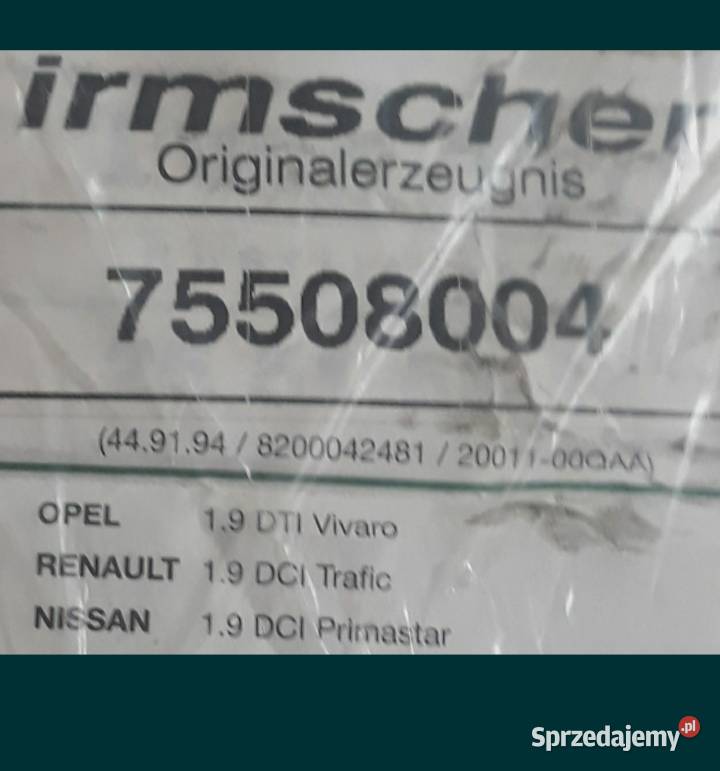 DPF katalizator spalin opel renault nissan dostawcze