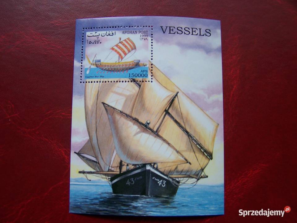 Afganistan 1999 MNH Statki Żaglowce