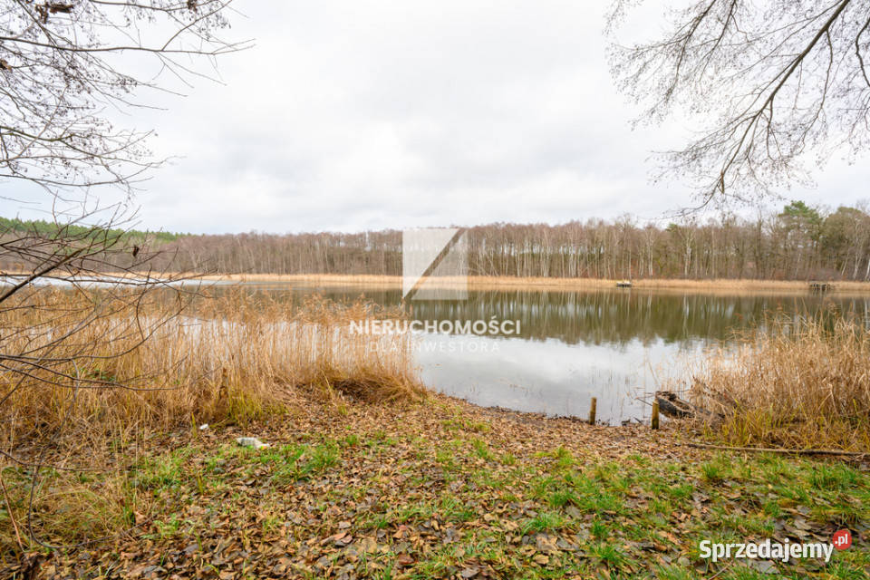 Działka brzegiem jeziora Postomsko 1844 mkw lubuskie Lubniewice