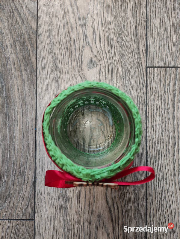 Handmade ozdobny ręcznie zdobiony słoiczek Wronki
