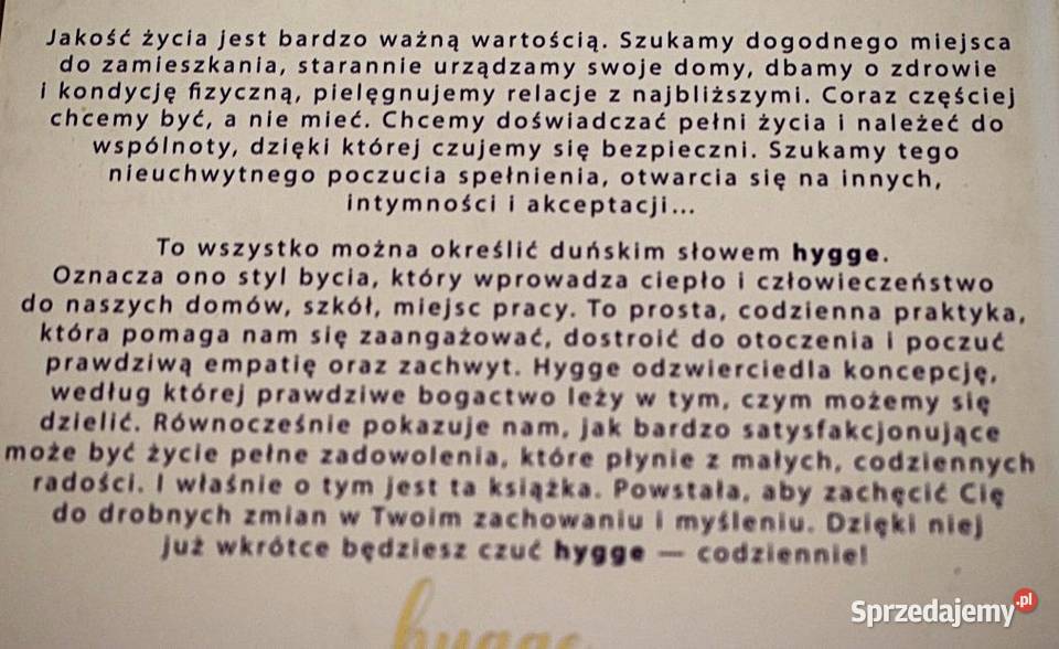 Księga hygge zwolnić kochać i żyć szczęśliwie Poradniki, albumy i reportaże Chełmno