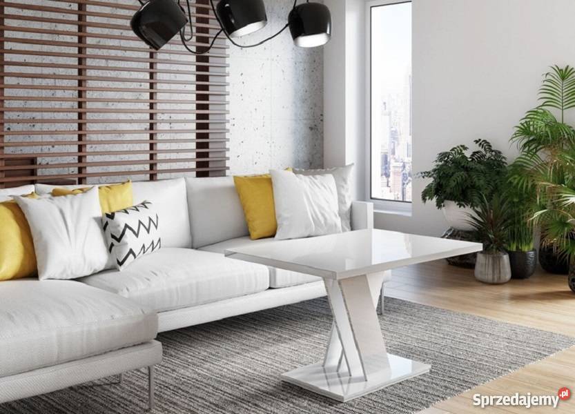 NOWOCZESNA ŁAWA BIAŁY MATBETON BIAŁY POŁYSK Poznań