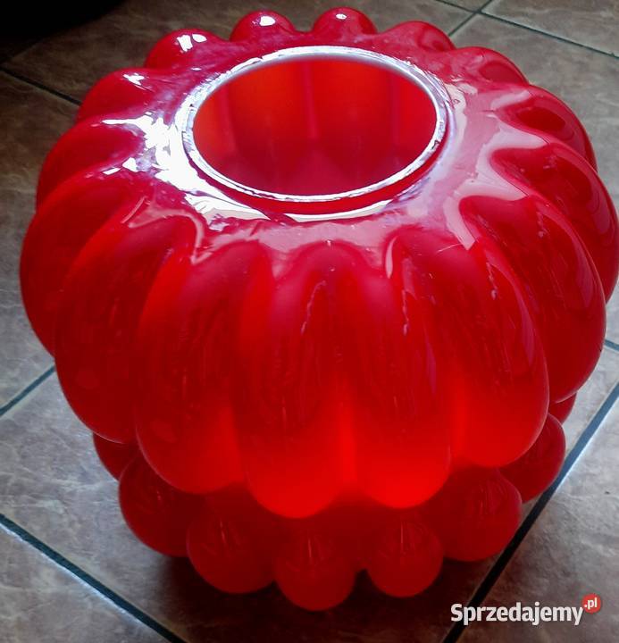 Klosz z lat 60tych dynia czerwone dwuwarstwowe Morąg