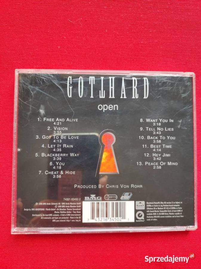 Gotthard Open Hard Rock 1998 płyta cd Kielce