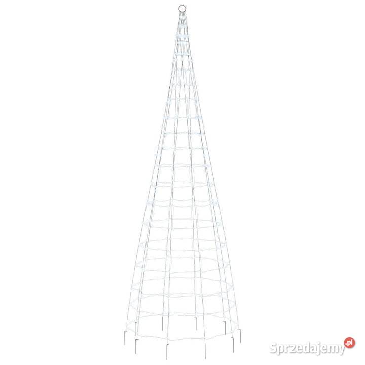 Choinka LED na maszcie 550 LED Zimna biel 300 Warszawa