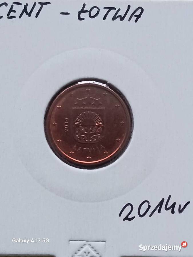 1 Cent Łotwa 2014 r
