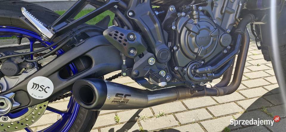 Yamaha MT07 A2 SCPROJEKT zadbany nieuszkodzony łódzkie