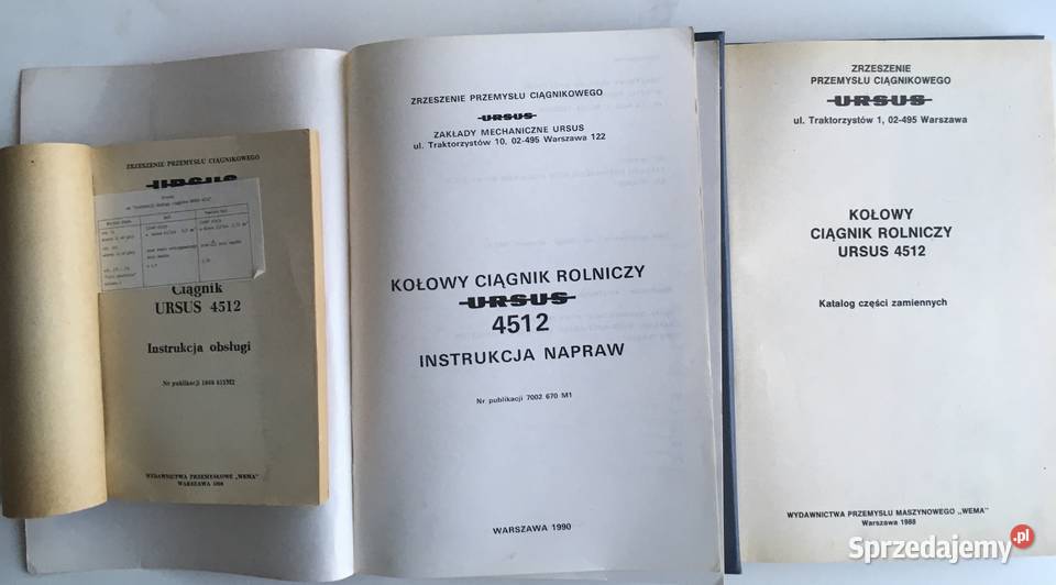 Instrukcja naprawy Instrukcja Obslugi katalog Ursus Reda