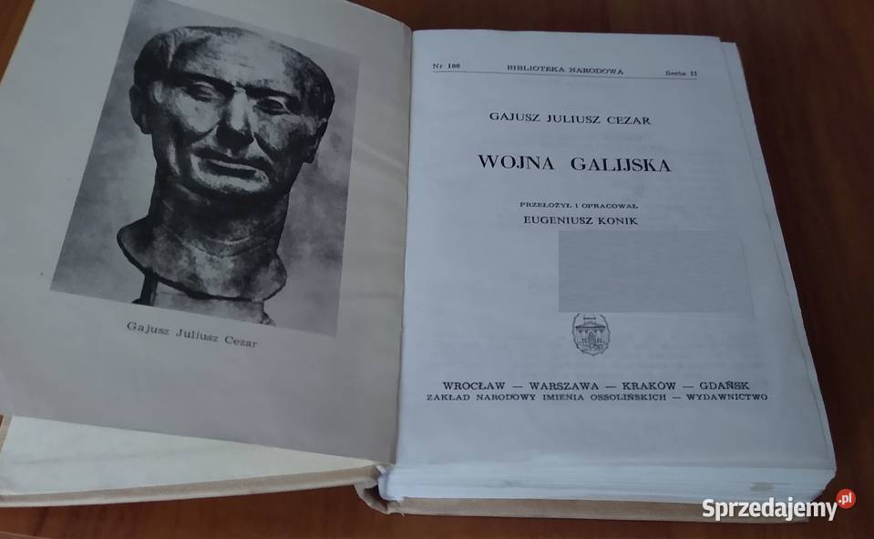 Wojna galijska Gajusz Juliusz Cezar Biblioteka Gdańsk