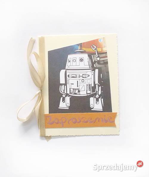 robot zaproszenie chłopca star wars zaproszenie kujawsko-pomorskie sprzedam