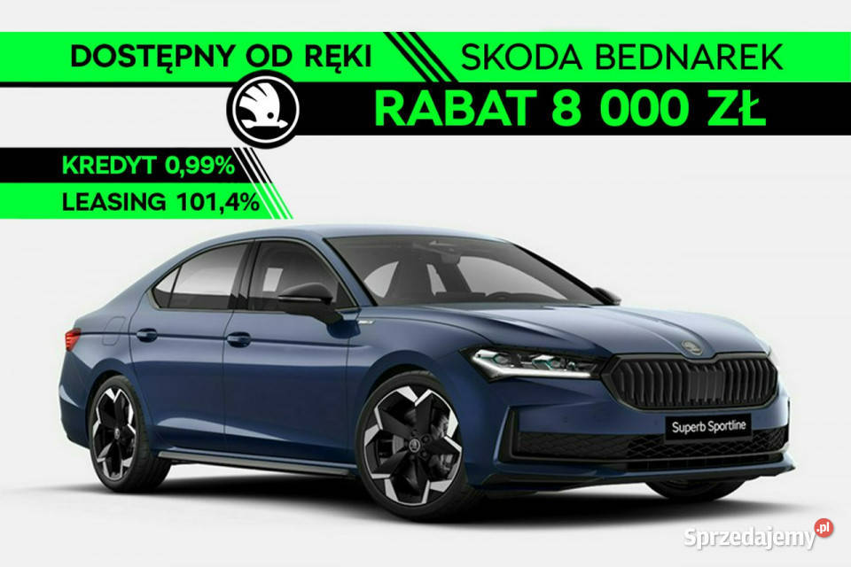 koda Superb Sportline 20 TSI 204 DSG IV 2023 ASR (kontrola trakcji) Łódź