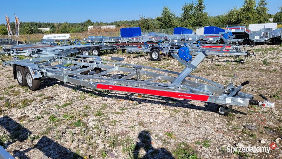 Przyczepa podłodziowa do 81m 3000DMC dostawa sprzedam