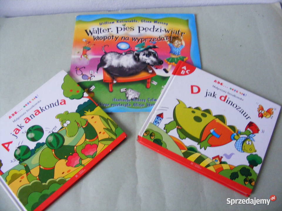 A anakonda D dinozaur Walter pies pędzi wiatr Książki dla dzieci Oborniki Śląskie