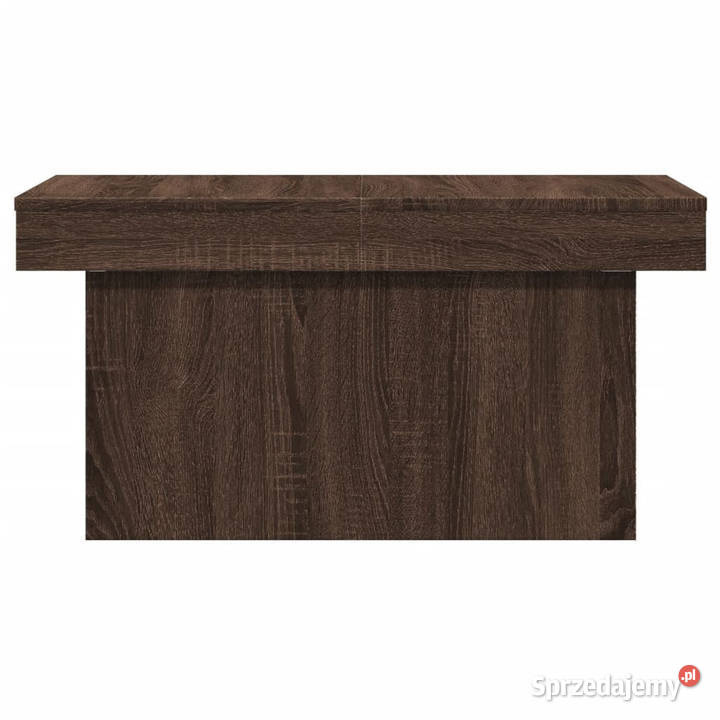 Stolik kawowy brązowy dąb 80x55x40 WM840869 mazowieckie Warszawa