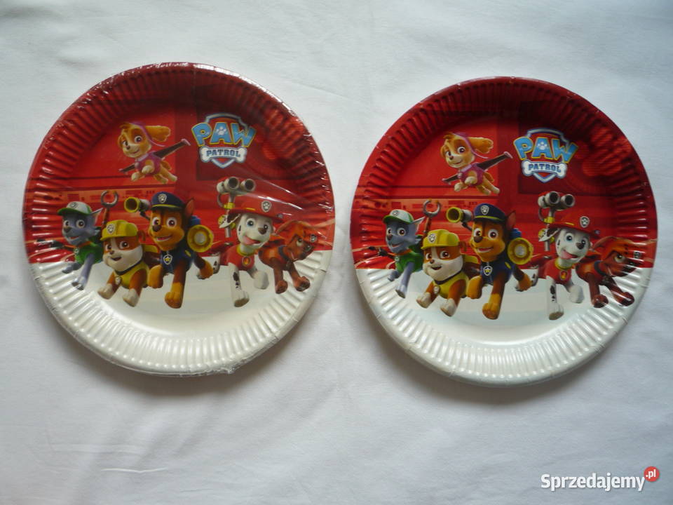 12 Talerzyki papierowe Psi Patrol Szczecin