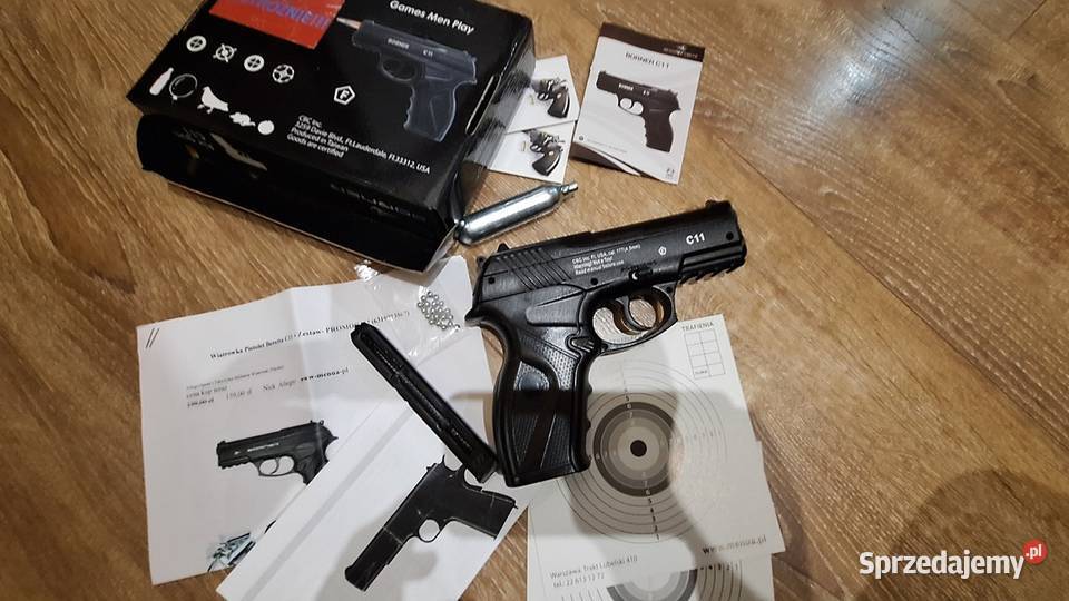 Wiatrówka pistolet Borner na kulki stalowe 45mm Legionowo