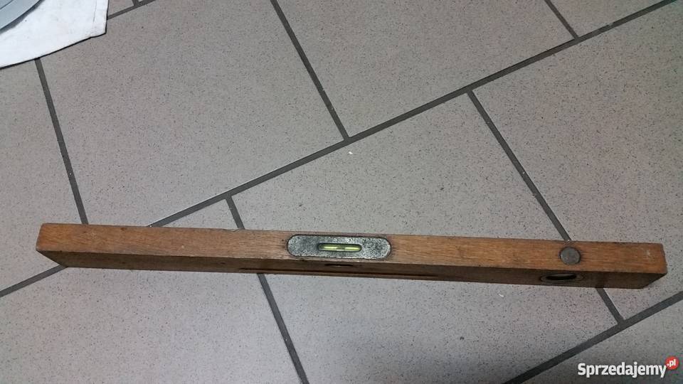 Poziomica zabytek Cała z drewna Łódź sprzedam