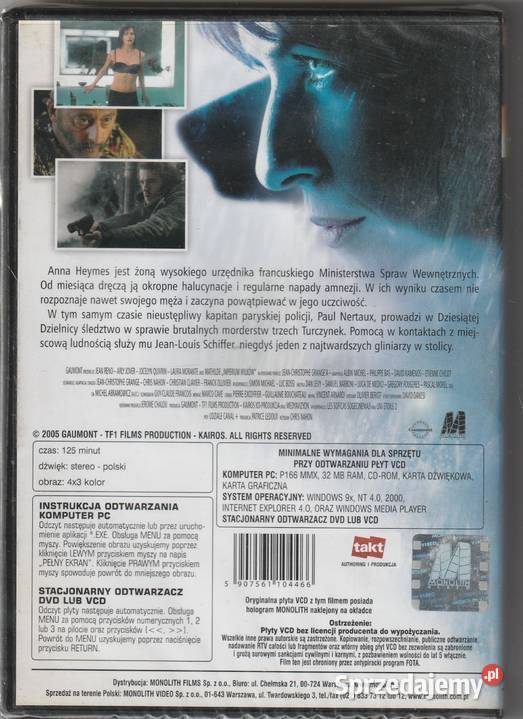 Imperium wilków Jean Reno Laura Morante VCD Pruszków sprzedam