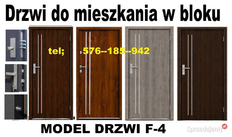Drzwi zewnętrzne wejściowe do mieszkania w bloku Siemianowice Śląskie
