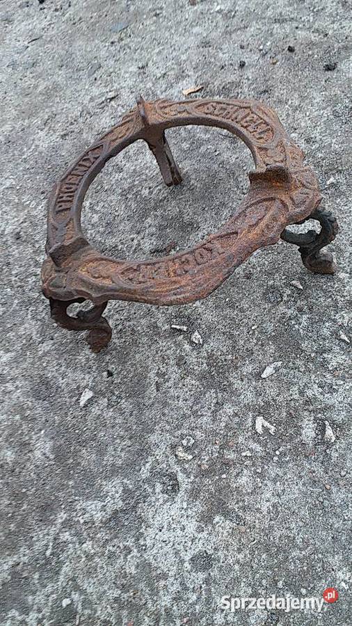 PrzedwojennaStylowa podstawa pod garnekZ żeliwa zachodniopomorskie Barlinek
