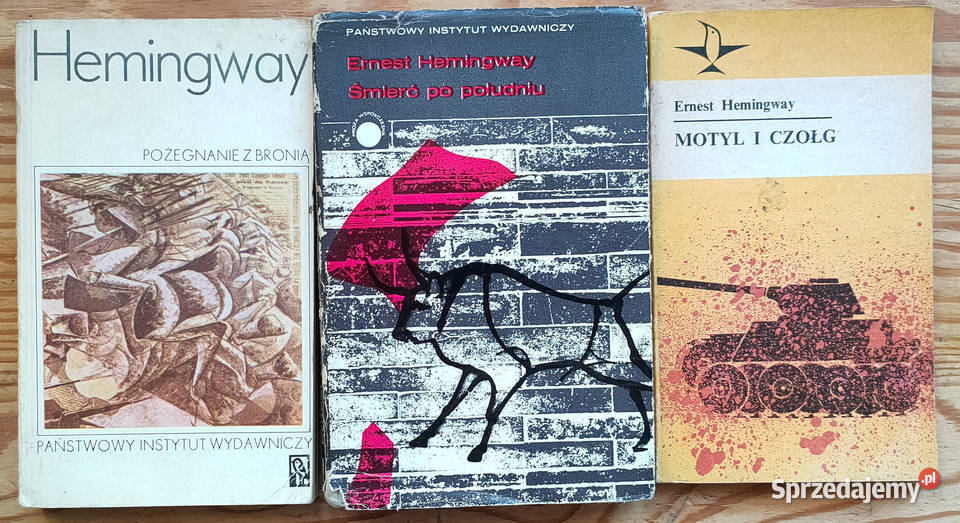 Hemingway 3 książki Śmierć Pożegnanie Sosnowiec