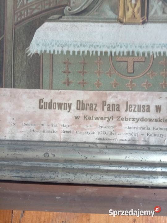 Litografia przedwojnie Kalwaria