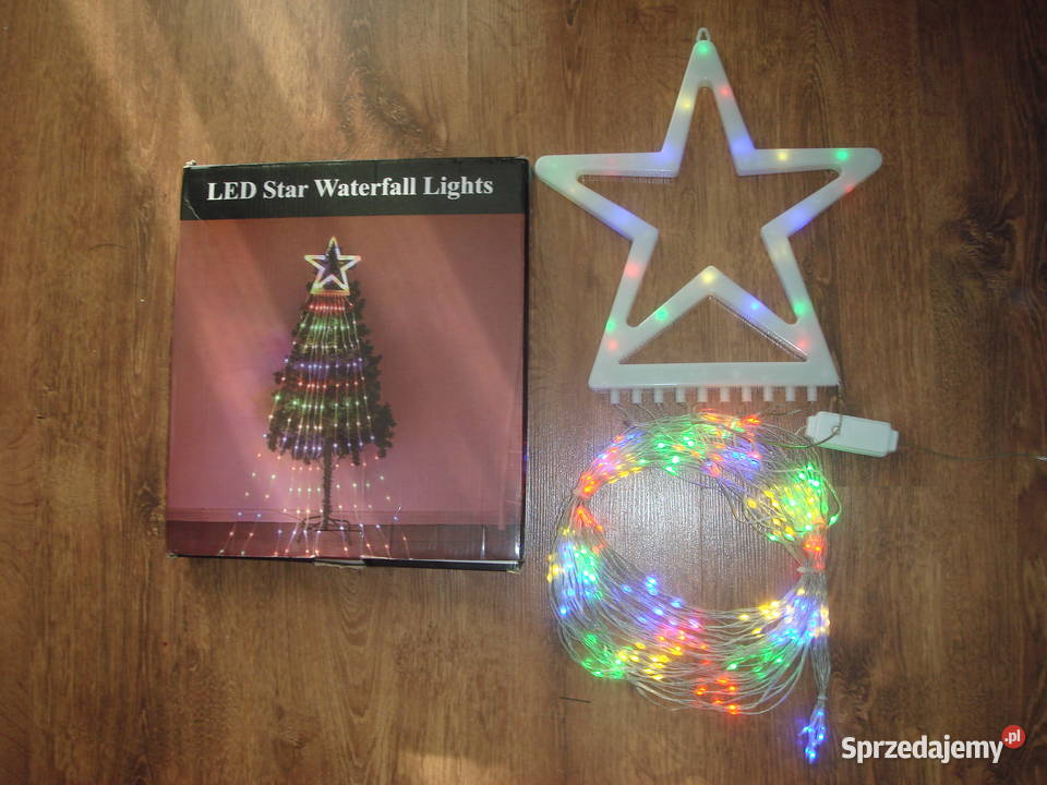 Lampki choinkowe łańcuch świetlny gwiazda Częstochowa