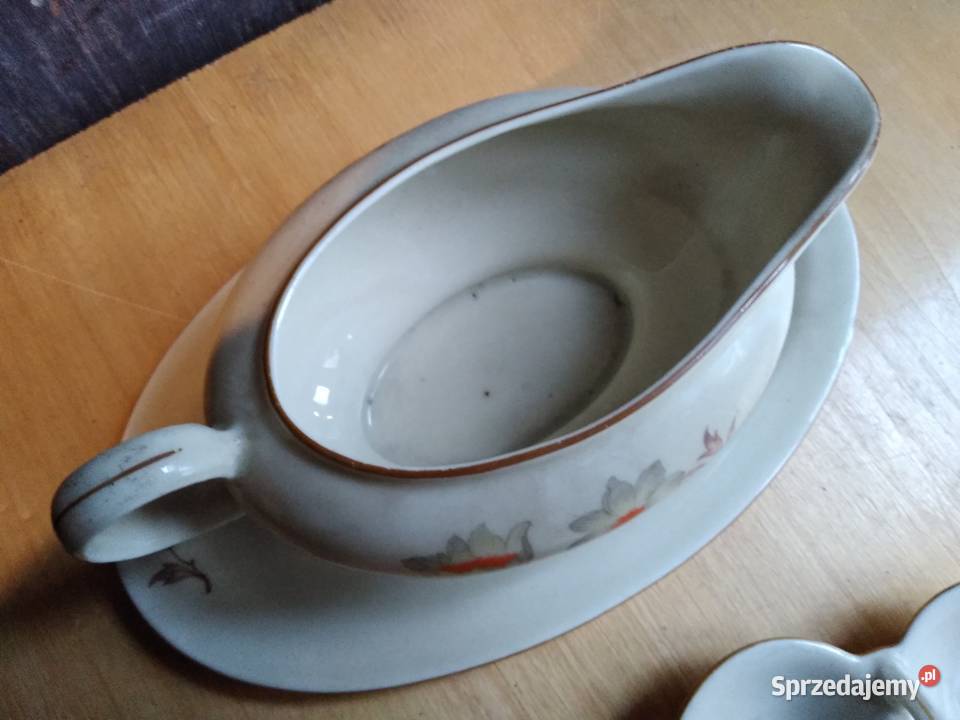Stara porcelana sosjerka Giesche Bogucice