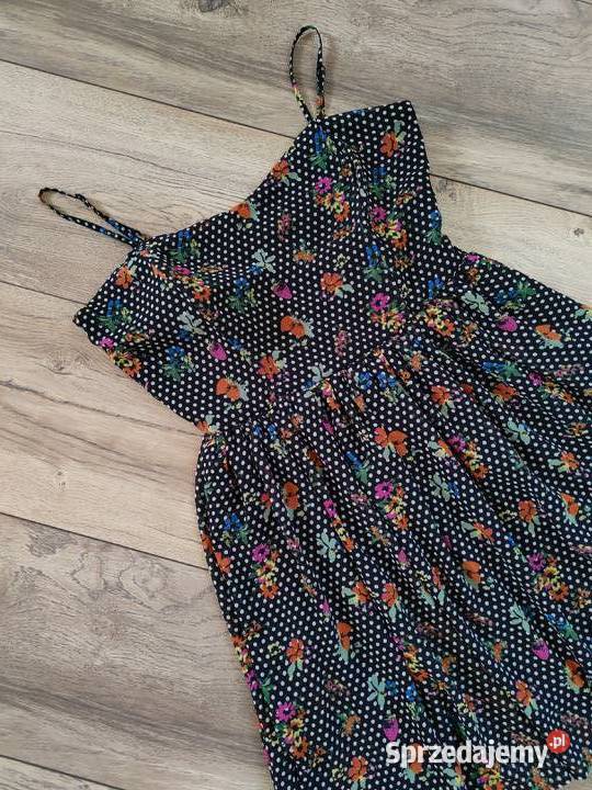 Rozkloszowana sukienka Retro Select Kwiaty Jasło