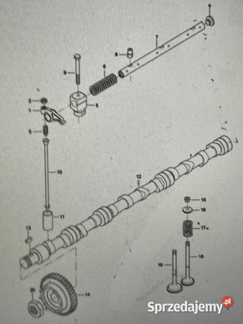 Wałek rozrządu 837070193 camshaft Sisu 620 Jastrzębniki