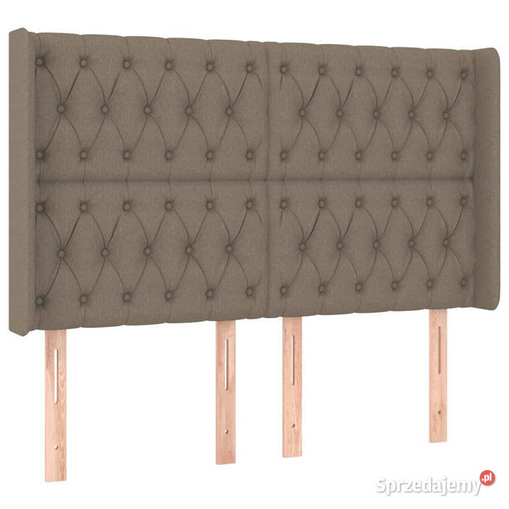 Zagłówek uszak taupe 147x16x118128 tkanina mazowieckie Warszawa