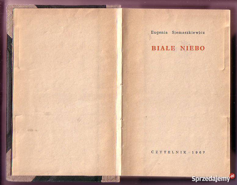 7768 BIAŁE NIEBO EUGENIA SIEMASZKOWA małopolskie Czyrna