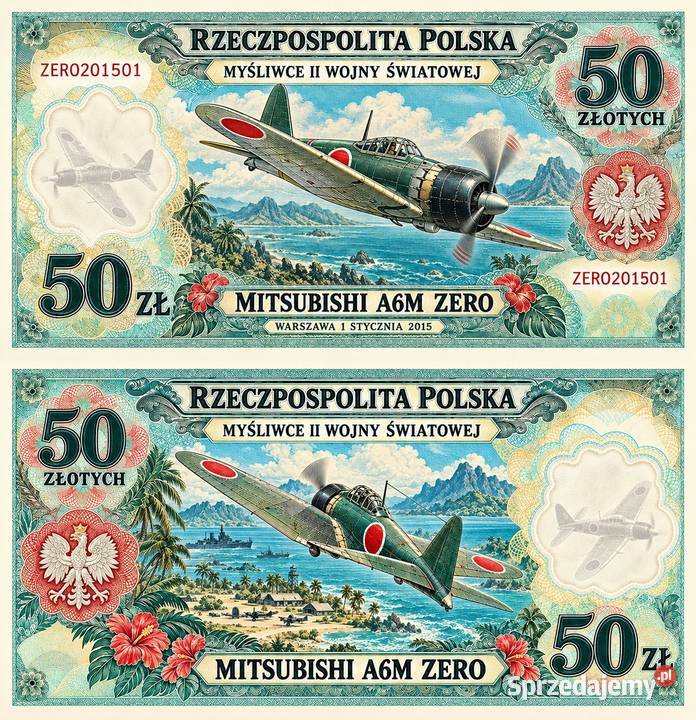 11 sztuk banknotów kolekcjonerskich z serii Białystok