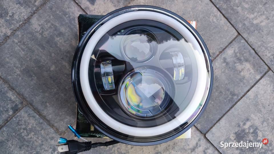 7 REFLEKTOR LAMPA LED PRZEDNIA MOTOCYKL ring