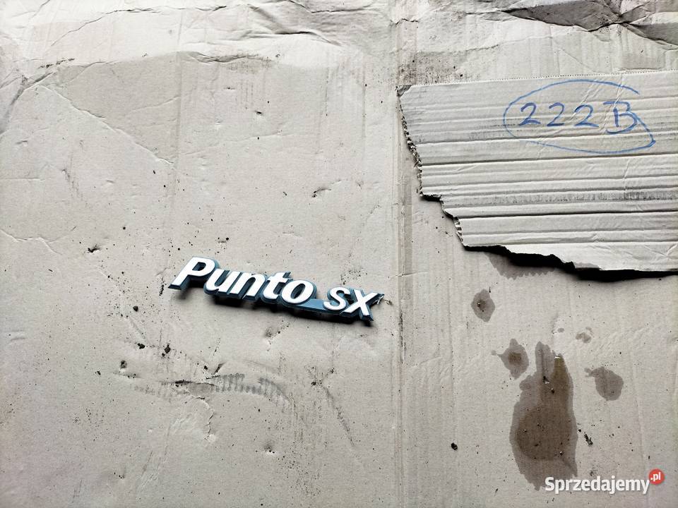 FIAT PUNTO 1 MK1 ZNACZEK EMBLEMAT NAPIS TYLNEJ Kamień-Kolonia sprzedam