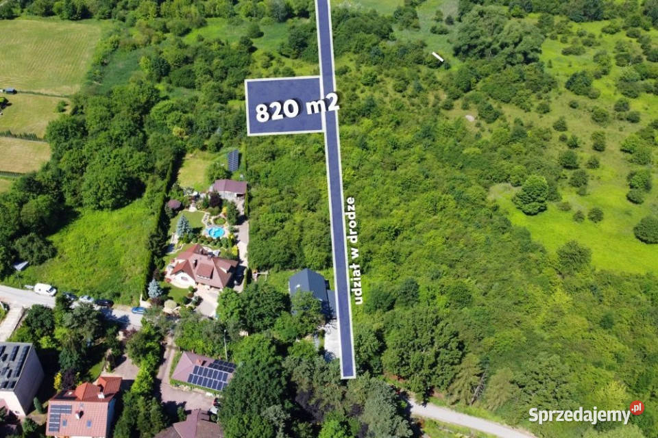 Działka rolna Kraków Skotniki Dębniki 820 m
