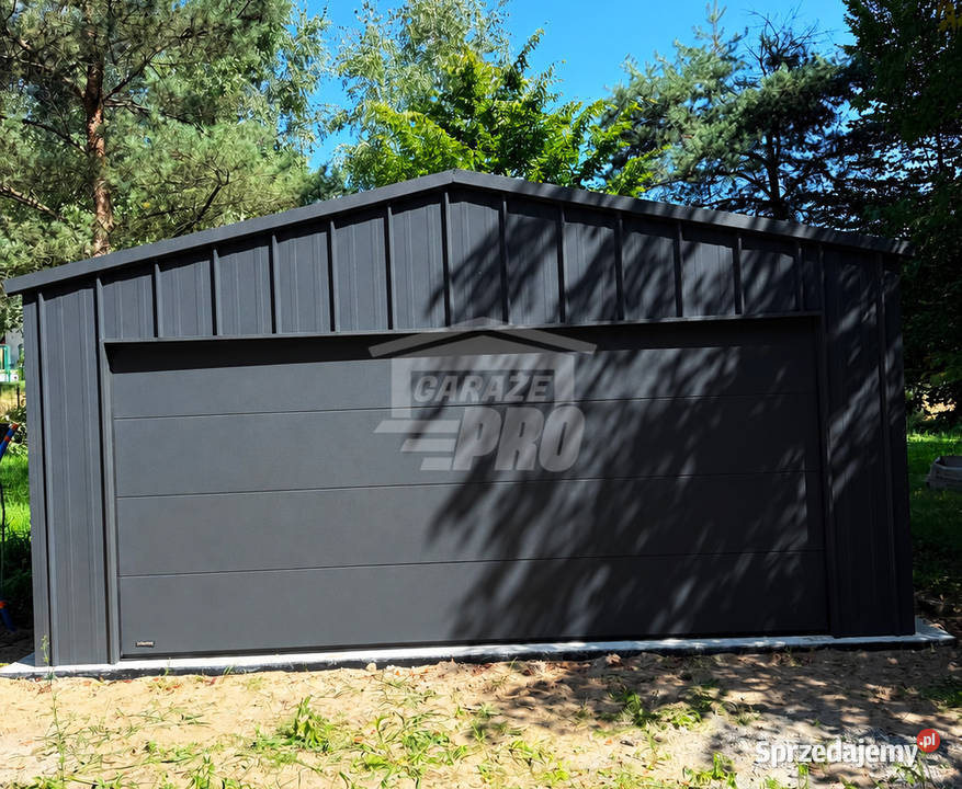 Garaz blaszany 6x55 m brama segmentowa drzwi