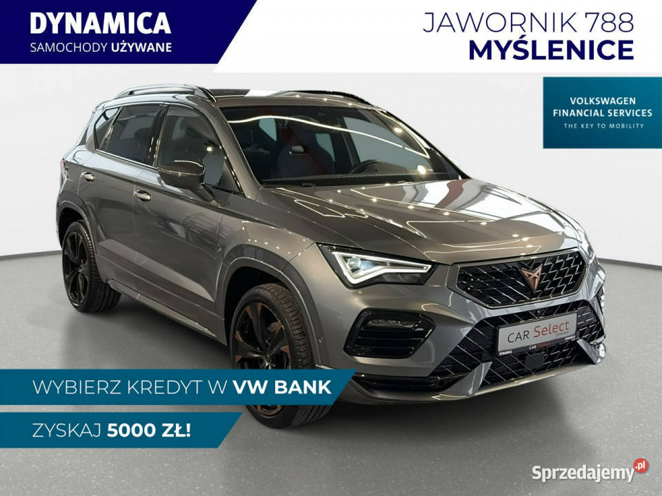 Cupra Ateca VAT 23 15TSI 150 DSG 2024 r salon elektryczne lusterka Myślenice sprzedam