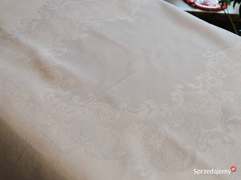 Obrus lniany biały bawełna biały Legnica sprzedam