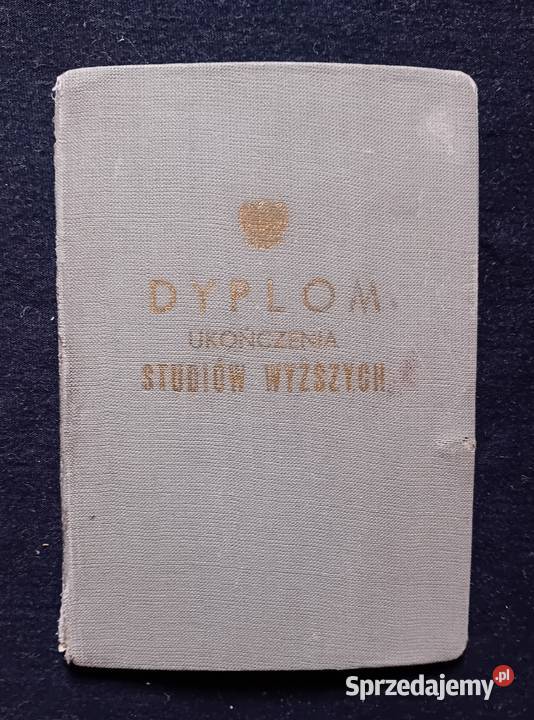 Dyplom ukończenia studiów wyższych Politechnika Koźminek