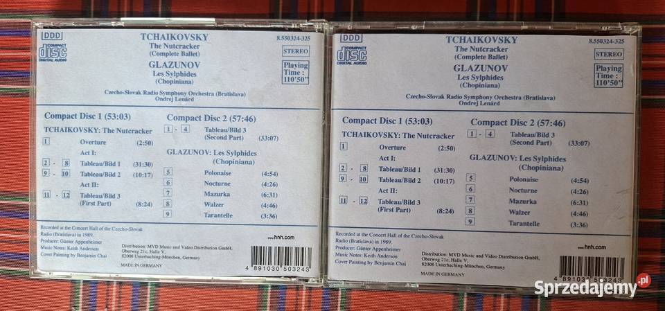 Tchaikovsky The Nuteracker Glazunov 2CD Kraków