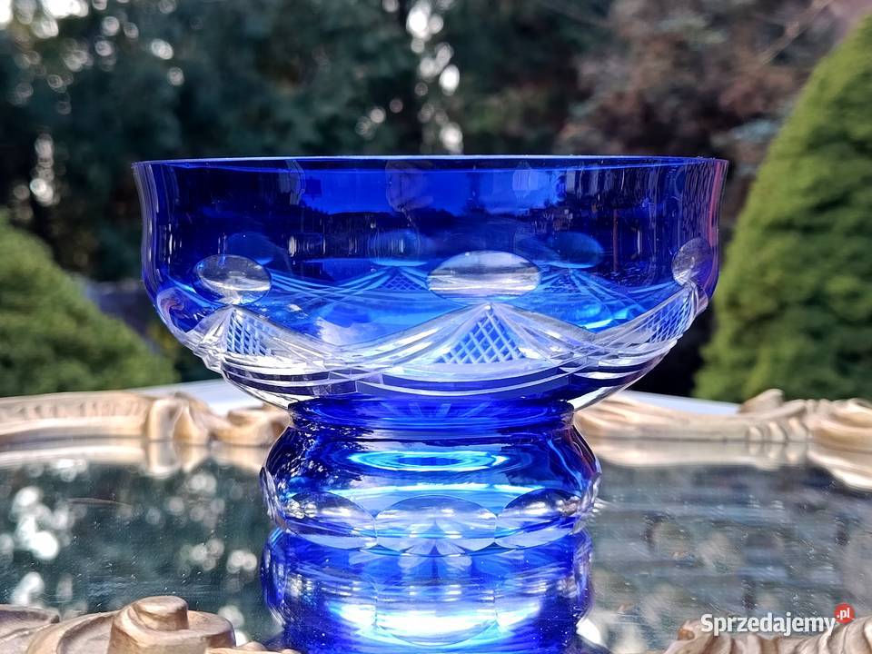 Miska kryształowa kobaltowa Klenica