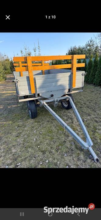 Przyczepa rolnicza do sadu ogrodu wozenia drzewa Słubice