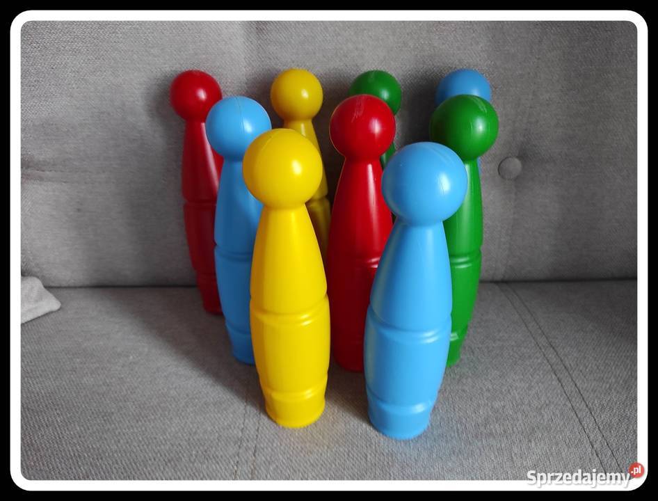 Kolorowe kręgle zabawka dzieci 9 sztuk 25 sprzedam