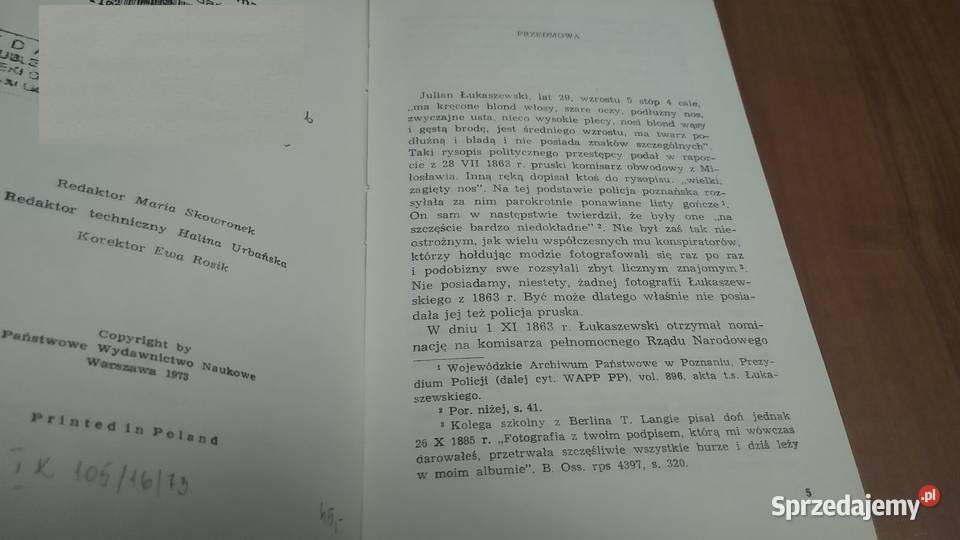 Pamiętnik z lat 18621864 Julian Łukaszewski historia, archeologia