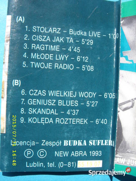 Rock kas BUDKA SUFLERA5 kaset sprzedam